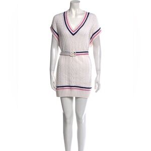 CHANEL | ✨NEW✨ 23P Dress and Belt in Ecru, Pink and Navy Blue